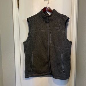 Mens Grey Fleece North Face Vest